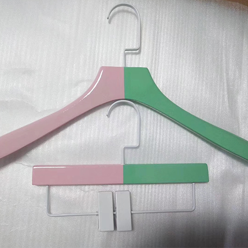 colorful plastic hangers