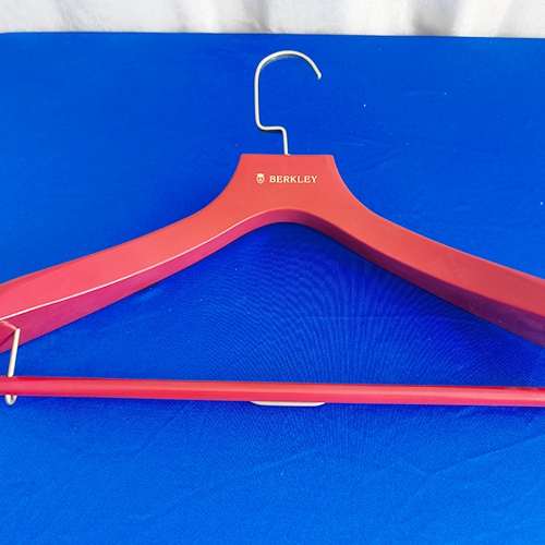 red plastic hanger